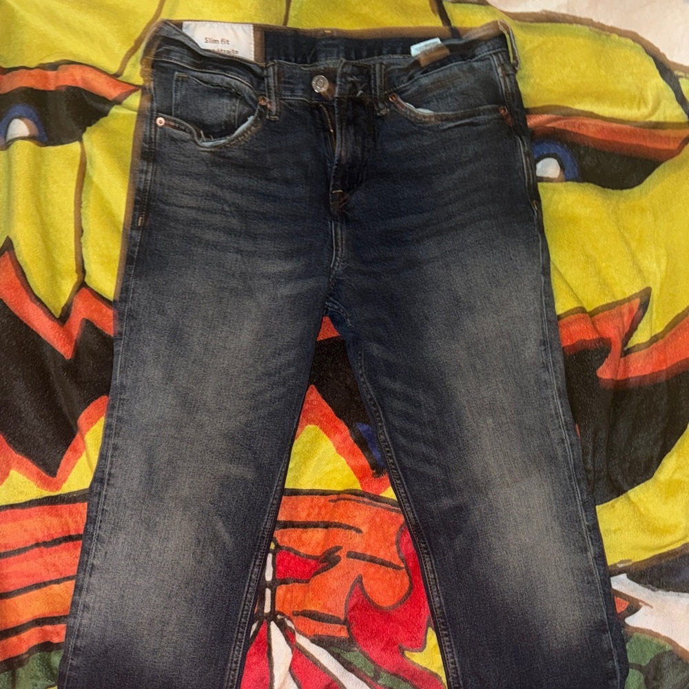 H&M Men's Slim Jeans - Deep Indigo